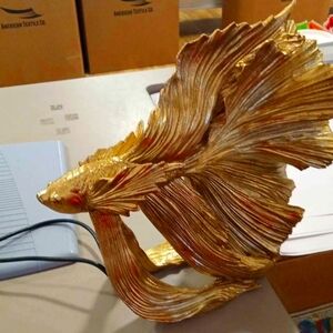 Two Betta Fish Statues